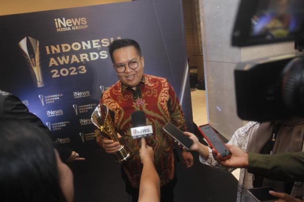 Wakil Bupati Kukar Rendi Solihin pada malam penganugerahan Indonesia Awards 2023. (Foto: dok iNews Media Group)