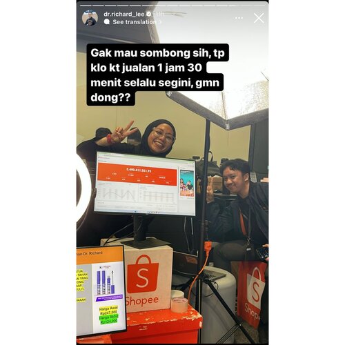 Capture Posting Instagram dr Richard.