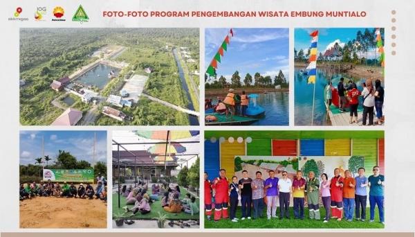 Progress pengembangan wisata Embung Muntialo. (Foto: dok PetroChina International Jabung)