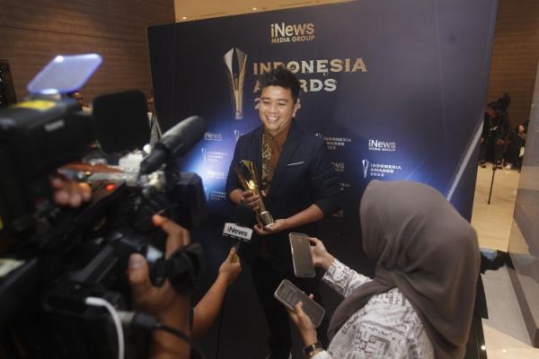 Telkom PaDi UMKM - IA CEO PaDi UMKM Jimmy Karisma Ramadhan saat ditemui awak media pada malam penganugerahan Indonesia Awards 2023. (Foto: iNews Media Group/Rievta Ikhwan)