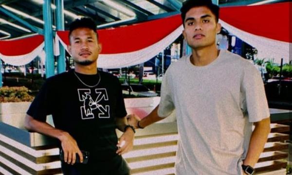 Bagas Kaffa bersama Ramadhan Sananta.