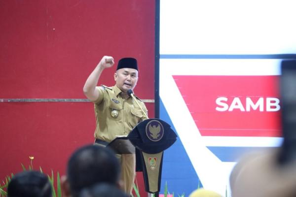  Gubernur Kalteng Sugianto Sabran dalam Rakor Sinergitas dan Penguatan Pemberantasan Korupsi. (Foto: dok Pemprov Kalteng)