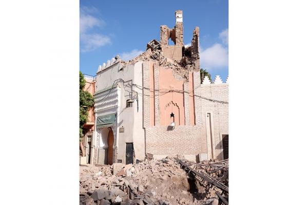 Penampakan Menara Masjid Warisan Dunia Runtuh akibat Gempa Maroko