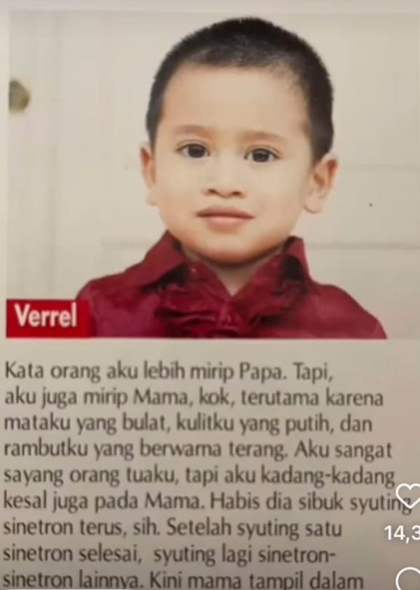 Potret Tampan Anak Artis Lawas. (foto: Instagram)