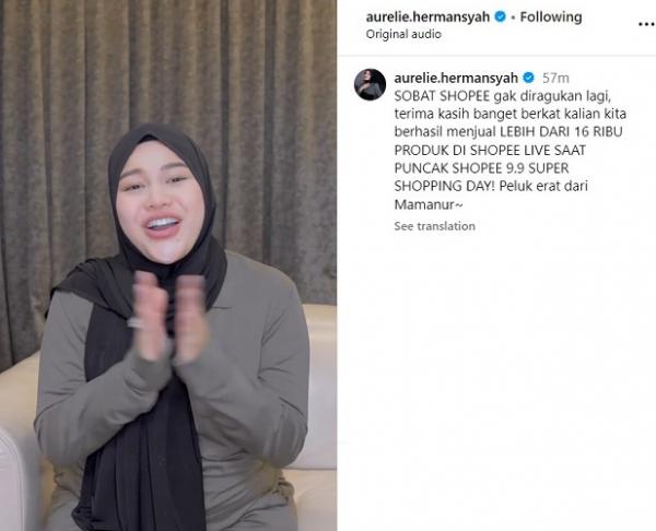 (Tangkapan layar Instagram Aurel Hermansyah)