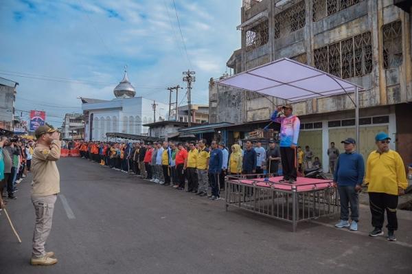 Wali Kota Padangsidimpuan Irsan Efendi Nasution menyampaikan amanat. (Foto: dok Pemkot Padangsidimpuan)
