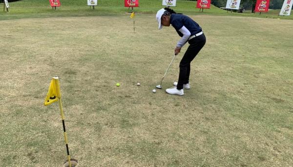 Indonesian Junior Golf 1 Indonesian Junior Golf dimulai. Ajang itu digelar di Riverside Golf Club, Bogor, dari 15 September hingga 17 September 2023. (Foto: Reynaldi Hermawan)