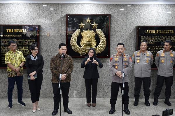 Erick Thohir Berantas Mafia Bola, 4 Wasit Jadi Tersangka Match Fixing Liga 2