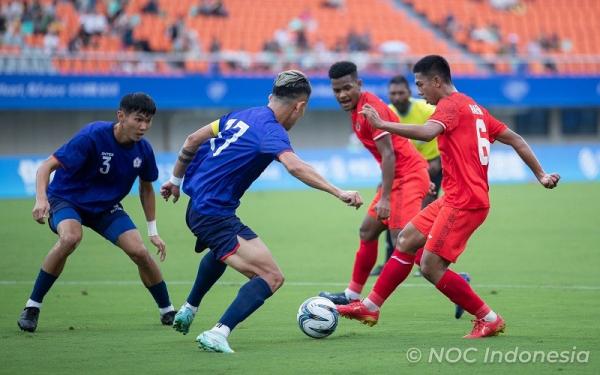 Timnas Indonesia NOC Timnas Korea Utara U-24 menang tipis 1-0 atas Kirgistan U-24 di matchday kedua Grup F Asian Games 2023. Hasil ini membuat peluang Indonesia ke 16 besar terbuka. (foto: instagram/kyrgyzkurama)