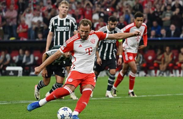 Bayern Munchen Vs Manchester United Bayern Munchen menang 4-2 atas Manchester United pada laga perdana Grup A Liga Champions di Allianz Aena, Kamis (21/9/2023) dini hari WIB. (Foto: REUTERS)