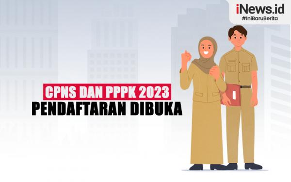 Infografis Pendaftaran CPNS dan PPPK 2023 Mulai Dibuka
