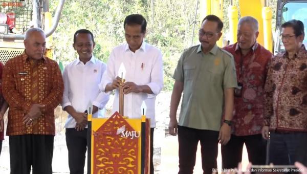 Presiden Jokowi Groundbreaking Hotel Nusantara Di IKN