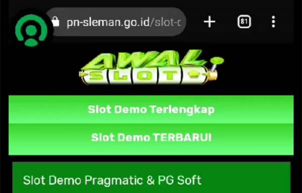  Website PN Sleman Diretas Tampilkan Situs Judi Online