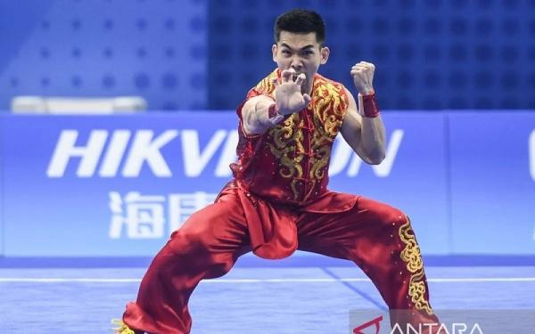 Harris Horatius Sumbang Emas Ketiga untuk Indonesia di Asian Games 2022 dari Cabor Wushu