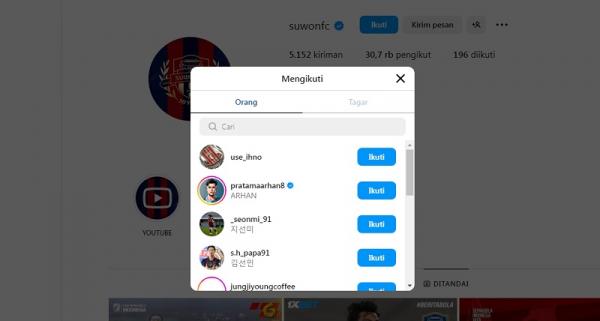 Instagram Suwon FC Suwon FC Follow Instagram Pratama Arhan