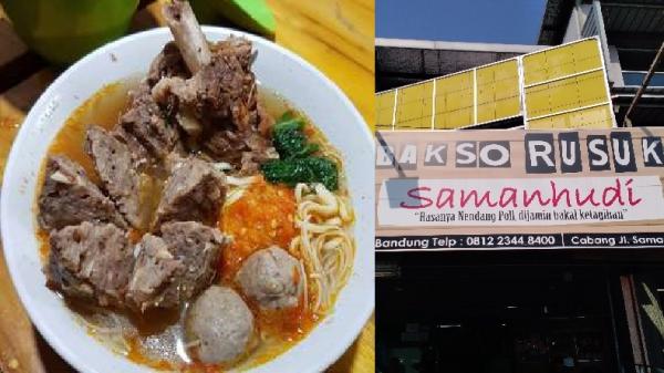 Bakso Rusuk Samanhudi Bandung. (FOTO: istimewa)