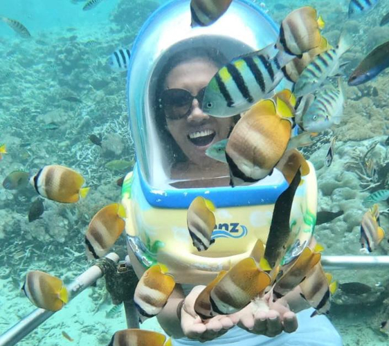 Aktivitas snorkeling di bawah laut Mangrove Point by Moment Tour and Activity. (Foto: dok Mahagiri Resorts and Villas)