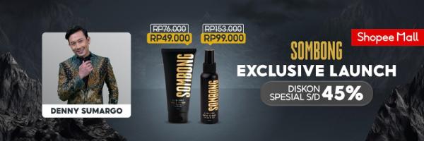 SOMBONG dari Denny Sumargo Denny Sumargo memperkenalkan brand lokal khusus pria SOMBONG melalui rangkaian produk perawatan maskulin terbaru. (Foto: Ist)