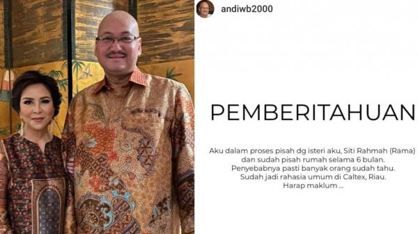 Mertua Tasya Kamila memutuskan bercerai. (foto: instagram)