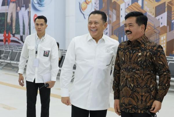 Menteri Agraria dan Tata Ruang/Kepala Badan Pertanahan Nasional (ATR/BPN) Hadi Tjahjanto turut hadir dalam acara peresmian. (Foto: dok Kementerian ATR/BPN)