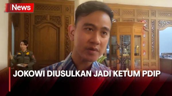 Respon Gibran Terkait Wacana Jokowi Jadi Ketum PDIP Gantikan Megawati