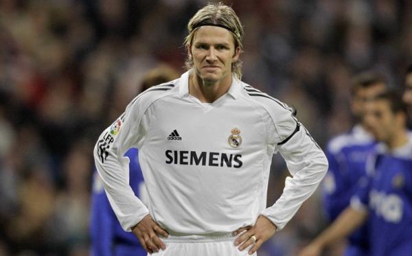 David Beckham saat berkostum Real Madrid. (Foto: irishnews)