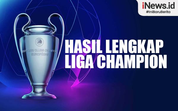 Infografis Hasil Lengkap Liga Champions 2023/2024 Matchday Kedua