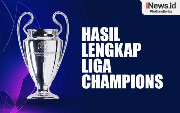 Infografis Hasil Lengkap Liga Champions 2023/2024 Matchday Kedua