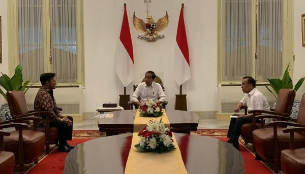 Momen Jokowi Bertemu Syahrul Yasin Limpo di Istana Merdeka