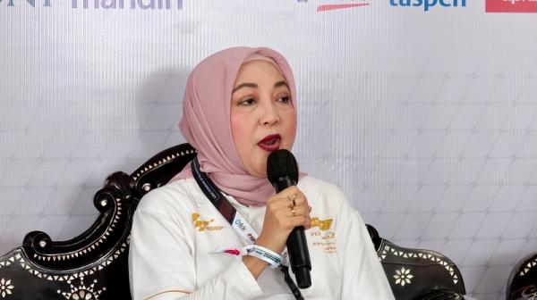 Septriana Tangkary, Direktur Informasi dan Komunikasi Perekonomian dan Maritim, Kementerian Komunikasi dan Informatika pada konferensi pers, Sabtu (14/10/2023). (Foto: IST)