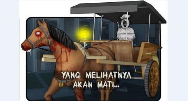 Asal-usul Andong Pocong yang Sempat Viral di Sidoarjo