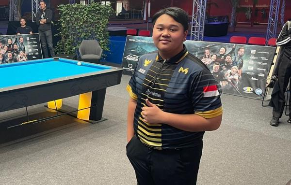 Derin Asaku Sitorus berhasil juara Predator Pro Biliar Seris di kelas Junior World 10-Ball Championship yang berlangsung di Klagenfurt, Austria. (Foto: