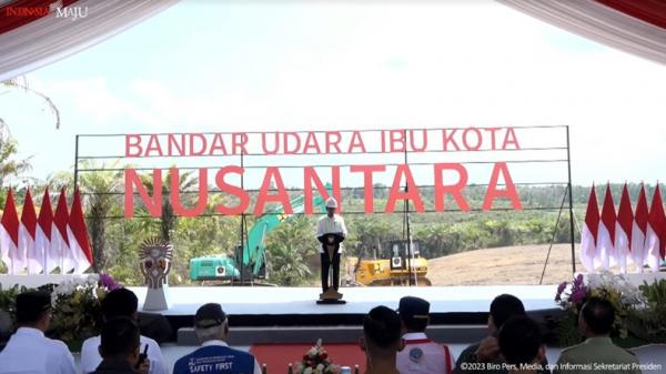 Presiden Jokowi Groundbreaking Bandara IKN, Ditargetkan Beroperasi ...