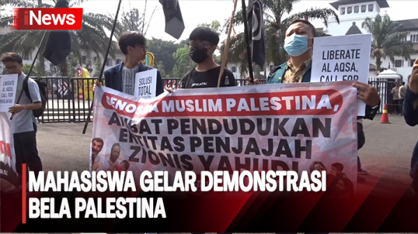 Bela Palestina, Ratusan Mahasiswa Se-Bandung Raya Gelar Demonstrasi