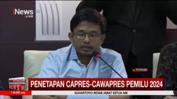 KPU Tetapkan Ganjar-Mahfud, Anies-Cak Imin dan Prabowo-Gibran Capres-Cawapres 2024