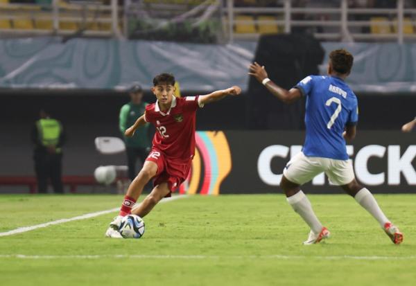 Welber Jardim Timnas Indonesia U-17 Welber Jardim (12) tampil menawan bersama Timnas Indonesia U-17 pada Piala Dunia U-17 2023. (Foto: PSSI)