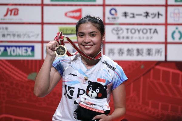 Gregoria Mariska Kehabisan Kata-Kata usai Ukir Sejarah Juara Japan Masters 2023