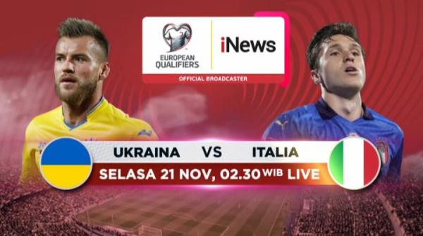 Kualifikasi Euro 2024: Duel Hidup Mati Ukraina Vs Italia, LIVE di iNews