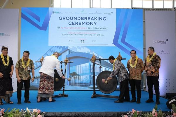 Groundbreaking Ceremony Fasilitas MRO Bandara I Gusti Ngurah Rai. (Foto: dok AP1)