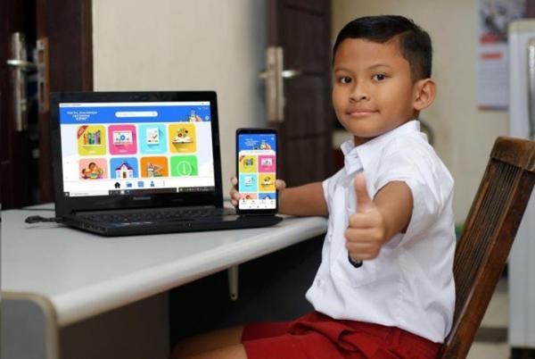Ilustrasi anak belajar tanpa internet. (foto: istimewa)