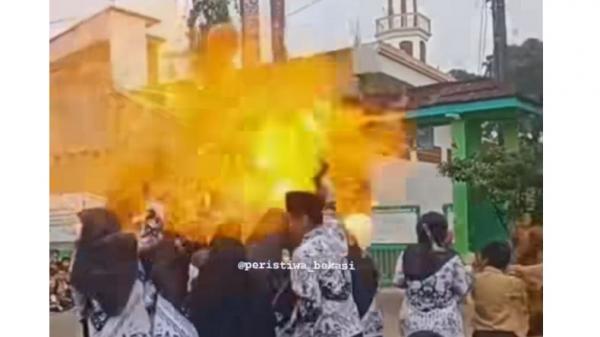 Balon Gas Meledak saat Perayaan Hari Guru di Bekasi, Sejumlah Orang Terluka