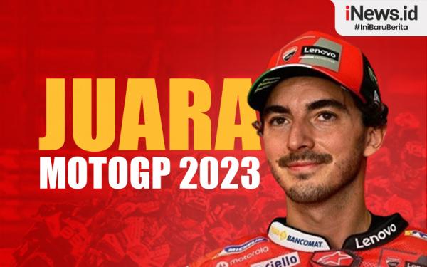 Infografis Francesco Bagnaia Juara Dunia MotoGP 2023