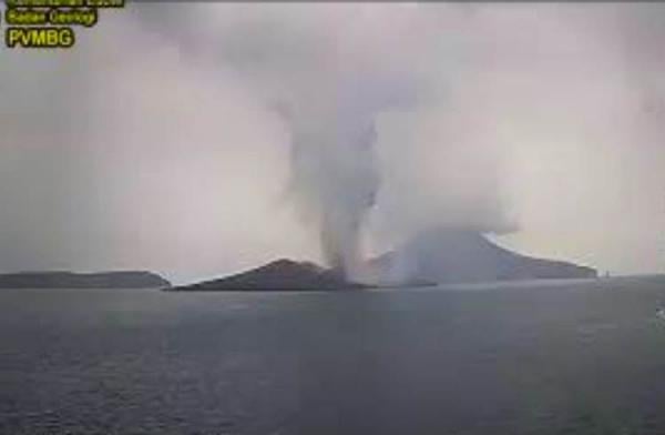 Gunung Anak Krakatau Erupsi 87 Kali Sejak Awal Tahun 2023