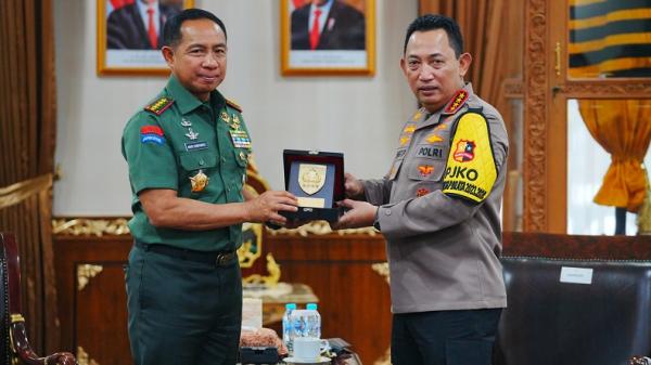 Bertemu Panglima Kapolri Tegaskan Tni Polri Bersinergi Amankan Pemilu Hingga Bencana Alam