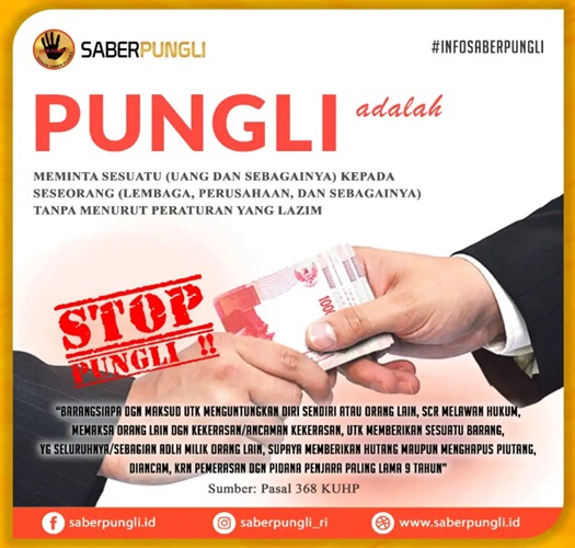 Contoh Reklame Non Komersial 2 Contoh Reklame Non Komersial Stop Pungli. (Foto: bappeda.cilacapkab.go.id)