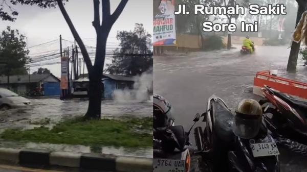 Hujan Deras Guyur Kawasan Bandung Timur, Gedebage-Cibiru Terendam Banjir