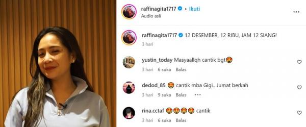 Gigi shopee (Foto: dok Instagram raffinagita1717)