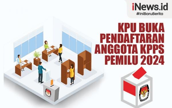 Infografis KPU Buka Pendaftaran Anggota KPPS Pemilu 2024