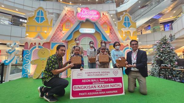Natal Aeon1 Berbagi kasih perayaan Natal di Aeon Mall Sentul City.