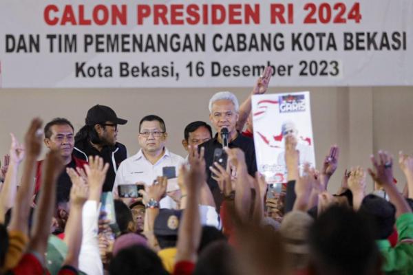 Antusiasme Relawan Ganjar-Mahfud di Bekasi